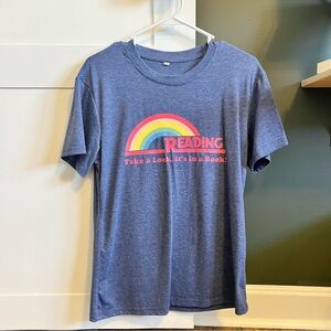 Unisex Adult Reading Rainbow Tee